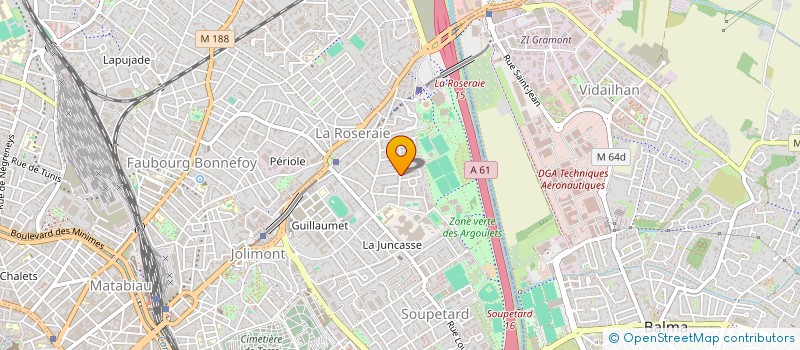 localisation de l'entreprise MADAME HELENE VU  TOULOUSE