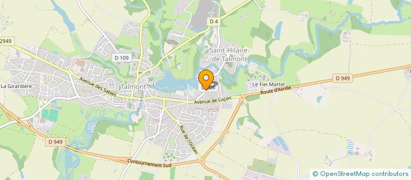 localisation de l'entreprise MADAME HELENE VUE  TALMONT-SAINT-HILAIRE