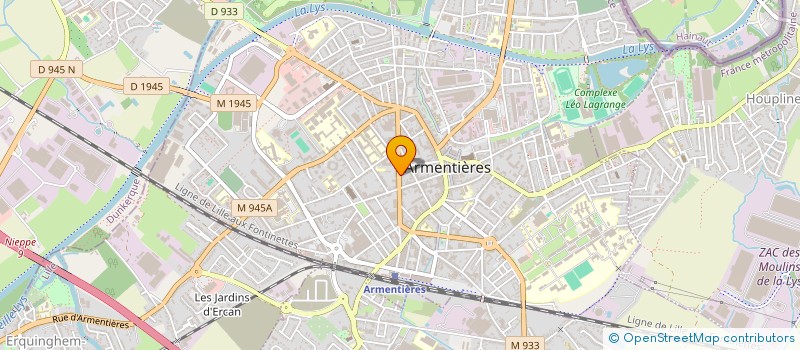 localisation de l'entreprise MADAME HELENE WALLART à ARMENTIERES