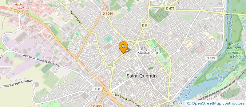 localisation de l'entreprise MADAME HELENE WALRAVENS à SAINT-QUENTIN