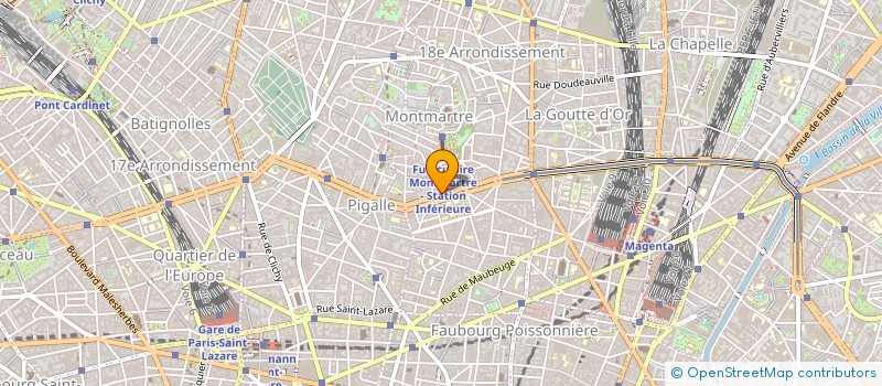 localisation de l'entreprise MADAME HELENE WEINSTOCK  PARIS 18