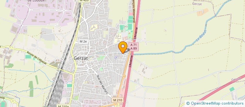 localisation de l'entreprise MADAME HELENE WEISS  GERZAT