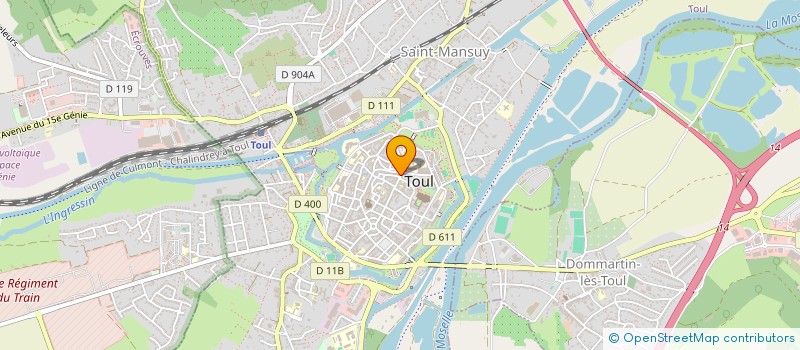 localisation de l'entreprise MADAME HELENE WIDDRINGTON  TOUL