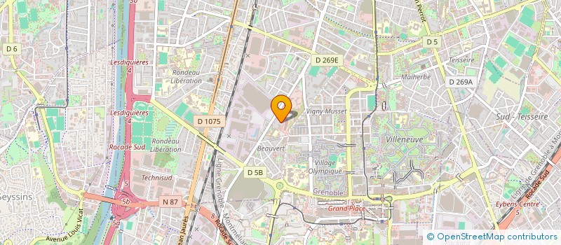 localisation de l'entreprise MADAME HELENE WILLAUME  GRENOBLE