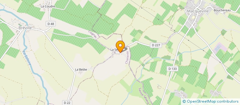 localisation de l'entreprise MADAME HELENE WITTMER à SAINTE-SEVERE
