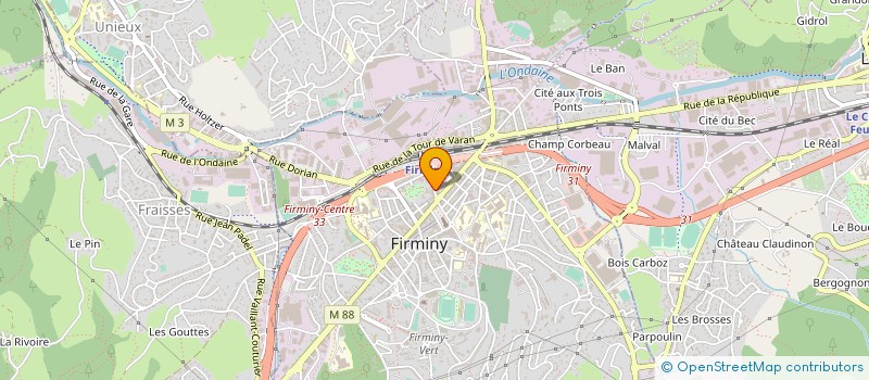 localisation de l'entreprise MADAME HELENE WOLSZTINSKI à FIRMINY