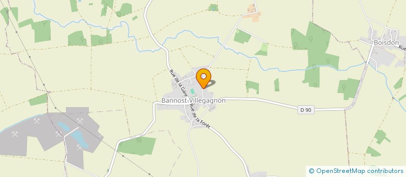 localisation de l'entreprise MADAME HELENE XAVIER ALVES  BANNOST-VILLEGAGNON