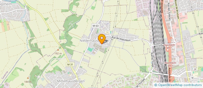 localisation de l'entreprise MADAME HELENE ZIMMERMANN  NIEDERHAUSBERGEN