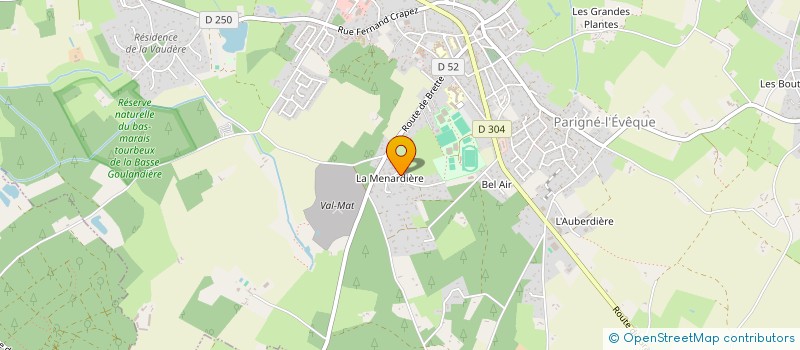 localisation de l'entreprise MADAME HELENE ZIVEREC à PARIGNE-L'EVEQUE