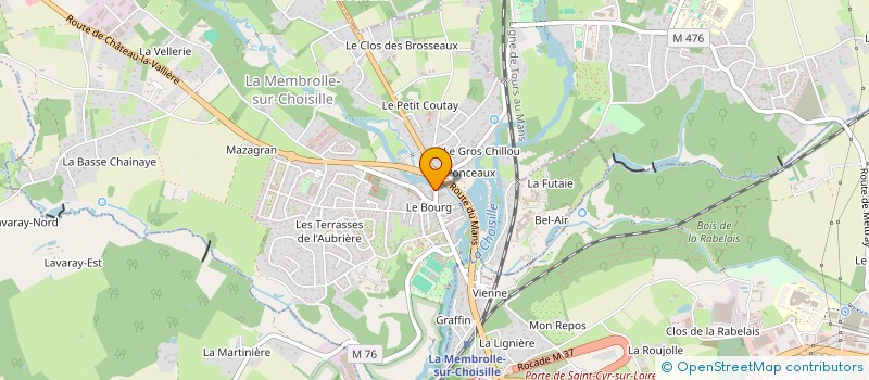 localisation de l'entreprise MADAME HELENE ZWINGELSTEIN  LA MEMBROLLE-SUR-CHOISILLE