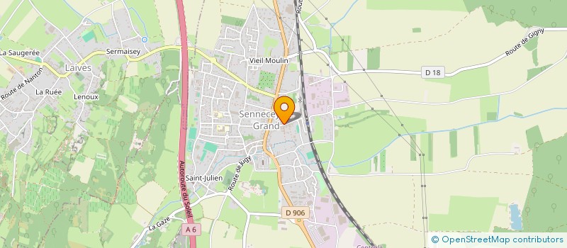 localisation de l'entreprise MADAME HELIA PAILLAT  SENNECEY-LE-GRAND