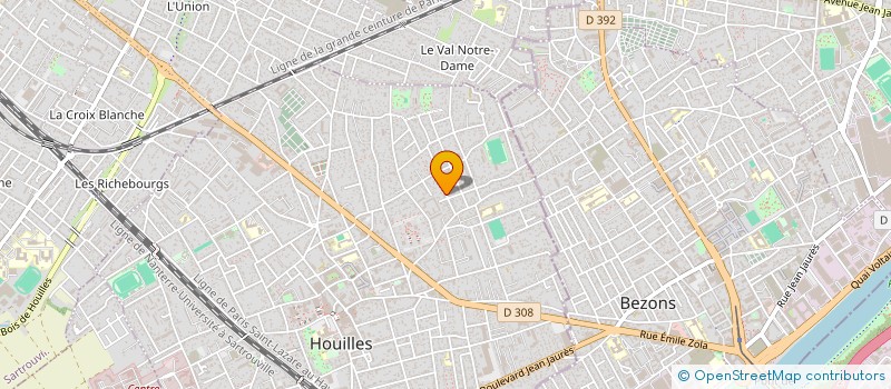 localisation de l'entreprise MADAME HELIENA SIBILLE  HOUILLES