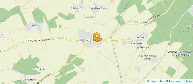 localisation de l'entreprise MADAME HELIETTE DAVID  BUSSY-LE-REPOS