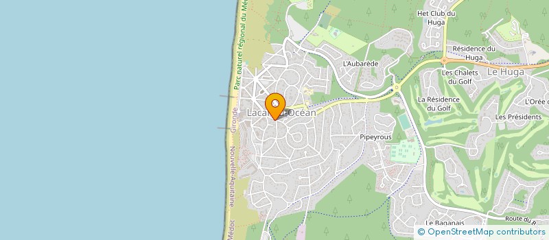 localisation de l'entreprise MADAME HELIETTE JOLIBERT  LACANAU