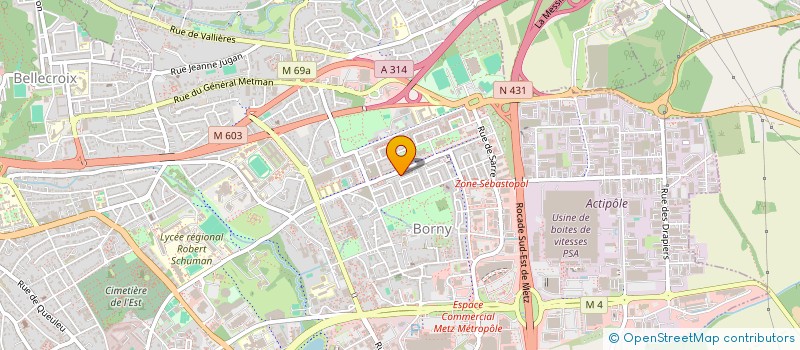 localisation de l'entreprise MADAME HELIN ELCI  METZ