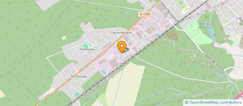 localisation de l'entreprise MADAME HELIN HEZER  CESTAS