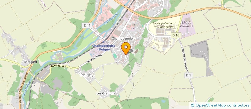 localisation de l'entreprise MADAME HELINE KIYAK  PROVINS