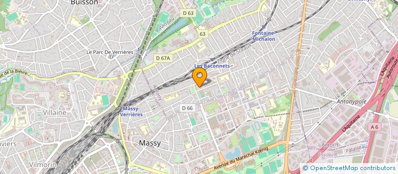 localisation de l'entreprise MADAME HELIXANE BOBIN à ANTONY