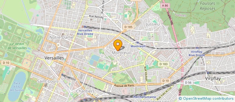 localisation de l'entreprise MADAME HELLEN HUE à VERSAILLES