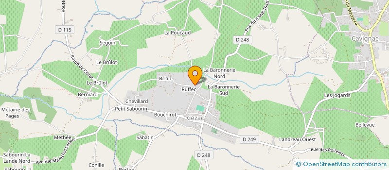 localisation de l'entreprise MADAME HELLINA CONVERSET  CEZAC