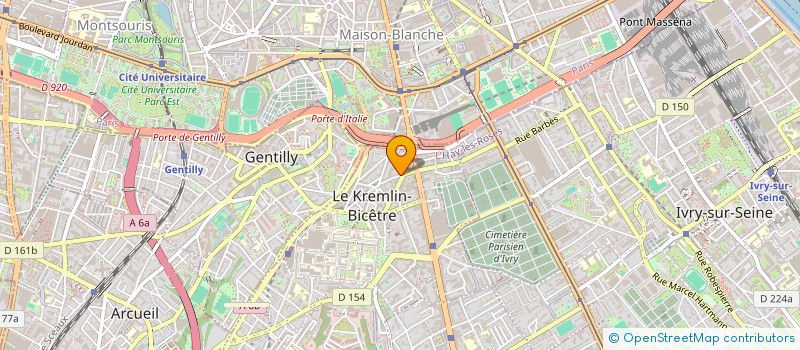 localisation de l'entreprise MADAME HELOIME LABANA à LE KREMLIN-BICETRE