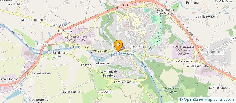 localisation de l'entreprise MADAME HELOISE AMAR  JOSSELIN