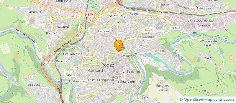 localisation de l'entreprise MADAME HELOISE AUBERT à RODEZ