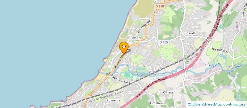 localisation de l'entreprise MADAME HELOISE BAILLY  BIDART