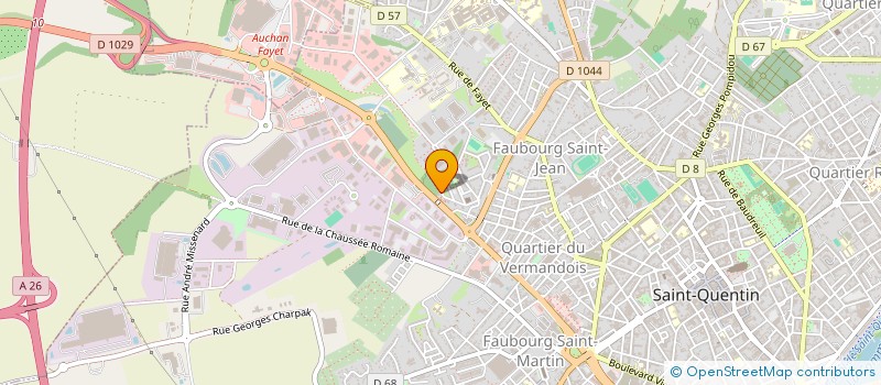 localisation de l'entreprise MADAME HELOISE BEGUE à SAINT-QUENTIN