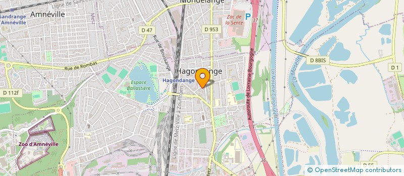 localisation de l'entreprise MADAME HELOISE BOULENGER  HAGONDANGE