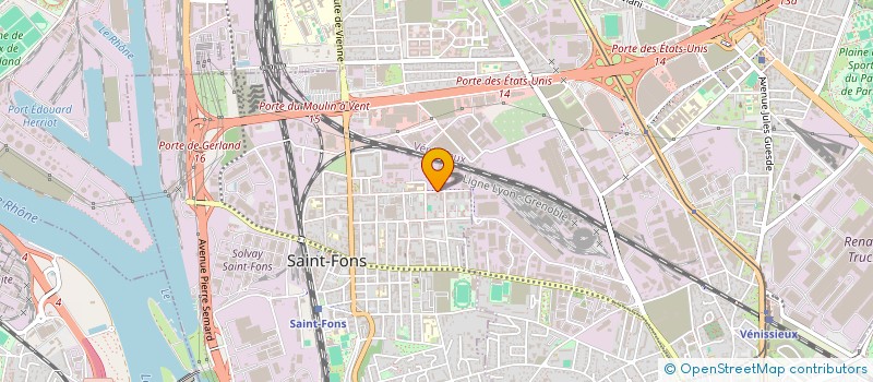 localisation de l'entreprise MADAME HELOISE CLERC  SAINT-FONS