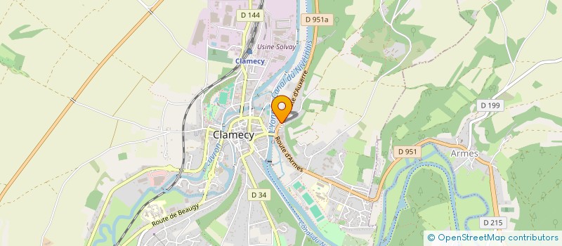 localisation de l'entreprise MADAME HELOISE DUPLESSY à CLAMECY