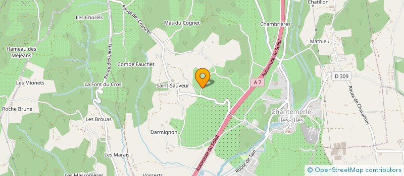 localisation de l'entreprise MADAME HELOISE FAURE  CHANTEMERLE-LES-BLES