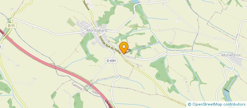 localisation de l'entreprise MADAME HELOISE FONTEZ  MONTGEARD