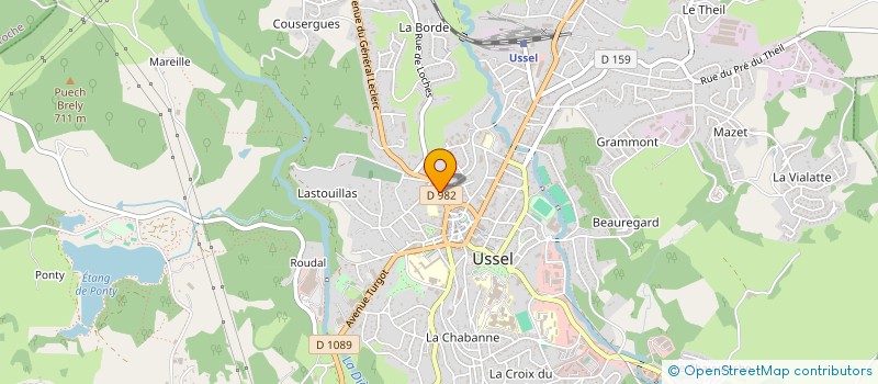 localisation de l'entreprise MADAME HELOISE GALEYRAND à USSEL
