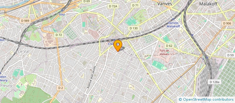 localisation de l'entreprise MADAME HELOISE GARNIER  CLAMART