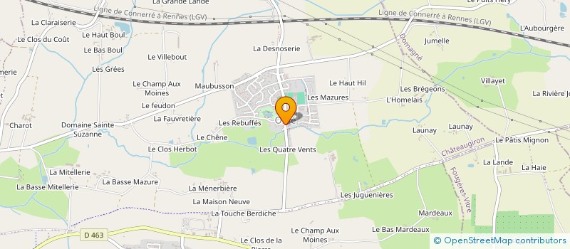 localisation de l'entreprise MADAME HELOISE GAUX  THORIGNE-FOUILLARD