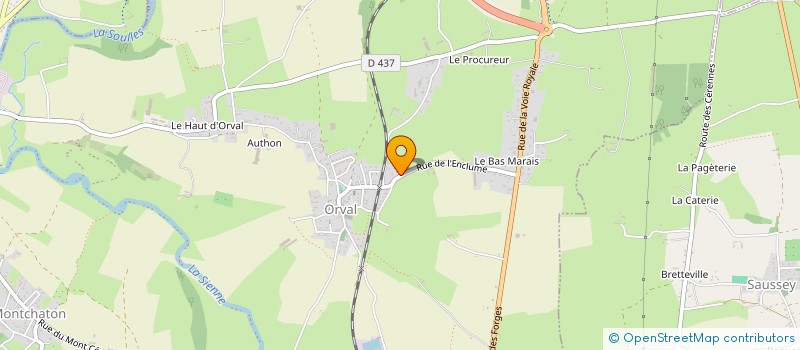 localisation de l'entreprise MADAME HELOISE GIBAULT  ORVAL SUR SIENNE