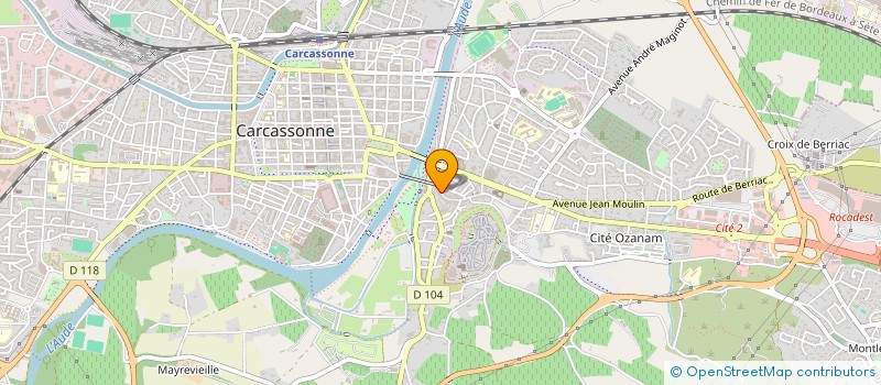 localisation de l'entreprise MADAME HELOISE GILLET à CARCASSONNE