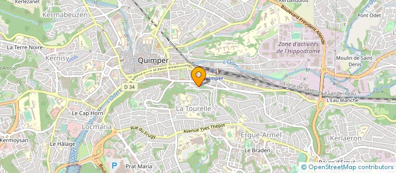 localisation de l'entreprise MADAME HELOISE JACOB à QUIMPER