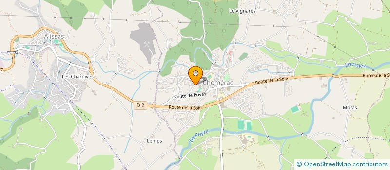 localisation de l'entreprise MADAME HELOISE JAS  CHOMERAC