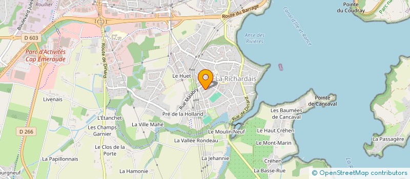 localisation de l'entreprise MADAME HELOISE LE CARRER  LA RICHARDAIS