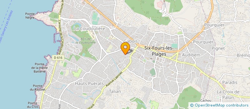 localisation de l'entreprise MADAME HELOISE LEFORT à SIX-FOURS-LES-PLAGES