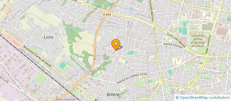 localisation de l'entreprise MADAME HELOISE LESTERPS  BILLERE