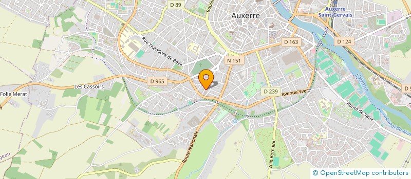 localisation de l'entreprise MADAME HELOISE LHERETE  AUXERRE
