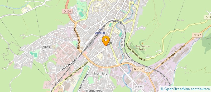 localisation de l'entreprise MADAME HELOISE MARCEAU à AURILLAC