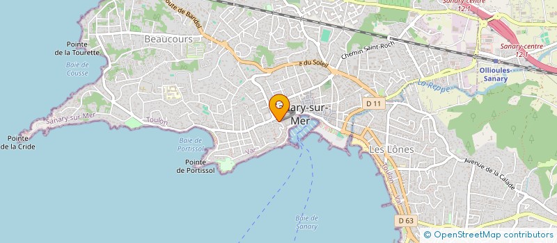 localisation de l'entreprise MADAME HELOISE MERIAUX à SANARY-SUR-MER