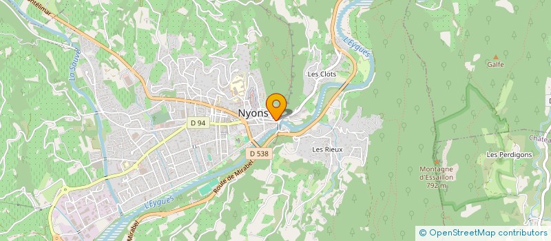 localisation de l'entreprise MADAME HELOISE OUDET  NYONS