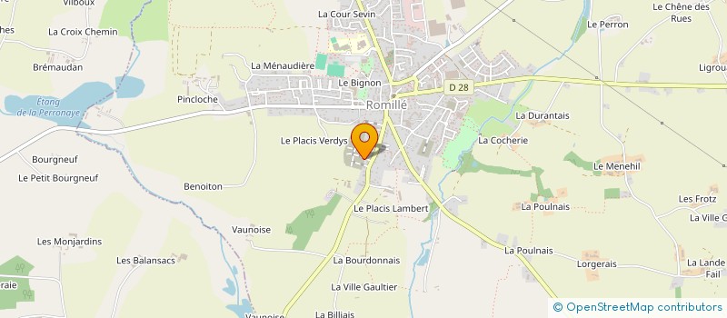 localisation de l'entreprise MADAME HELOISE PAGES  ROMILLE