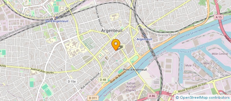 localisation de l'entreprise MADAME HELOISE PINTO RIBEIRO  ARGENTEUIL